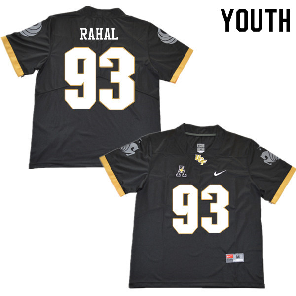 Youth #93 Joe Rahal UCF Knights College Football Jerseys Sale-Black